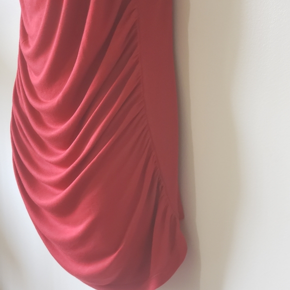 Apostrophe Ladies Blouse Size Large Red Sleeveless Gathered Casual Party - Picture 6 of 10